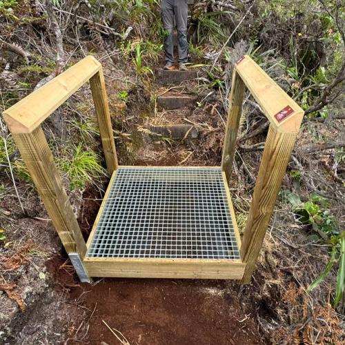 Deux nouvelles stations de biosécurité installées à Saint-Joseph en décembre 2024 ©Parc national de La Réunion