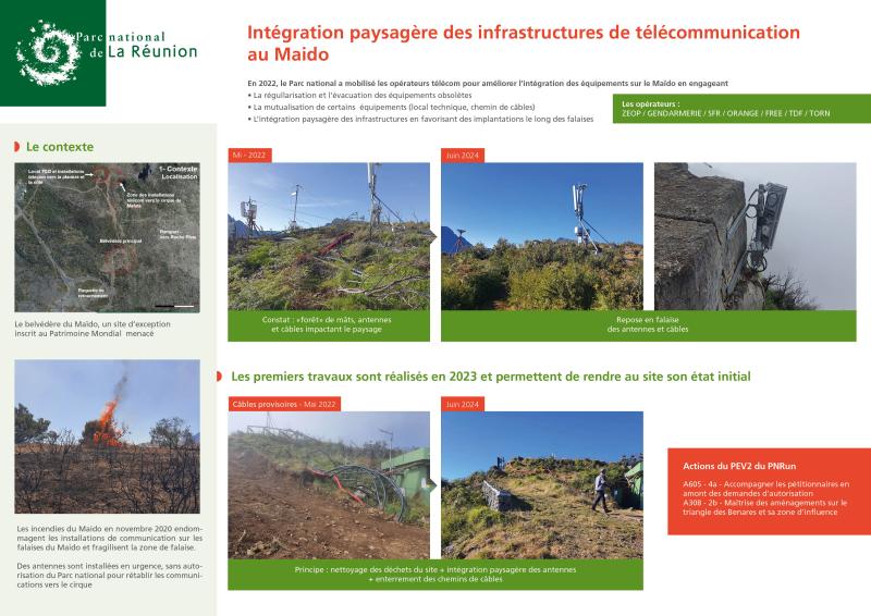 Intégration paysagère des infrastructures de télécommunication au Maïdo