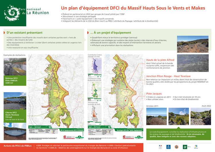 Un plan d'équipement DFCI du Massif Hauts sous le vent et Makes