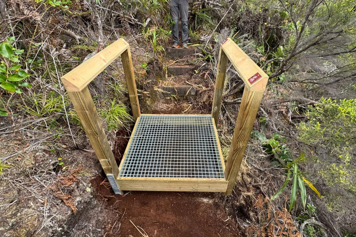 Deux nouvelles stations de biosécurité installées à Saint-Joseph en décembre 2024 ©Parc national de La Réunion